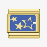 Charm Estrelado dourado