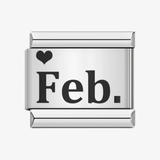 Charm Fevereiro prata