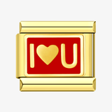 Charm I Love You dourado