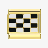 Charm Xadrez dourado