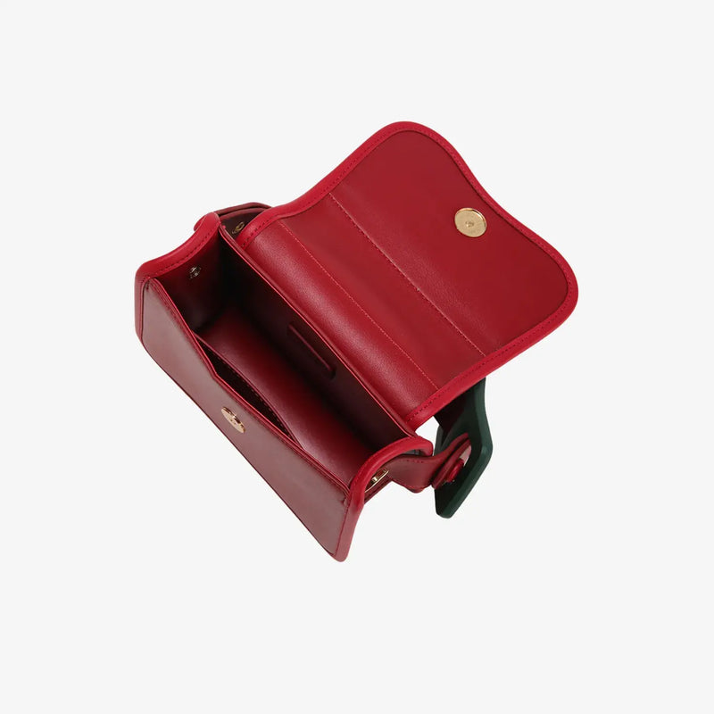 Bolsa Crossbody TOUTOU Cherry vermelha MILAYD