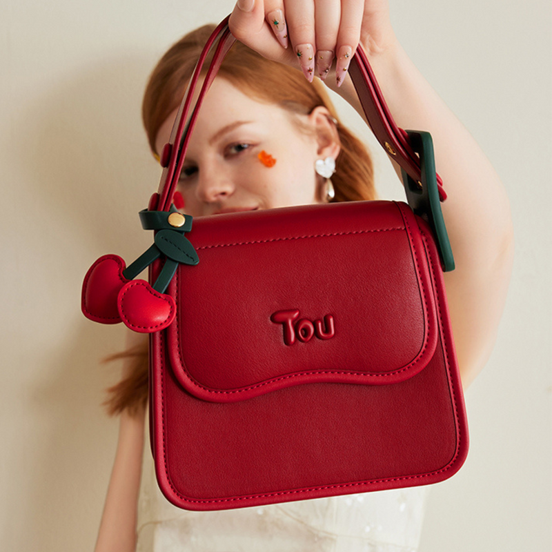 Bolsa Crossbody TOUTOU Cherry vermelha MILAYD