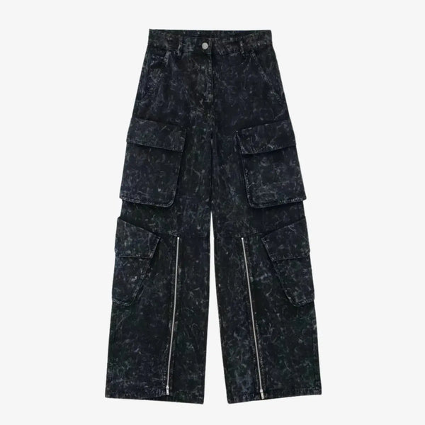 Calça Cargo Denim preto MILAYD