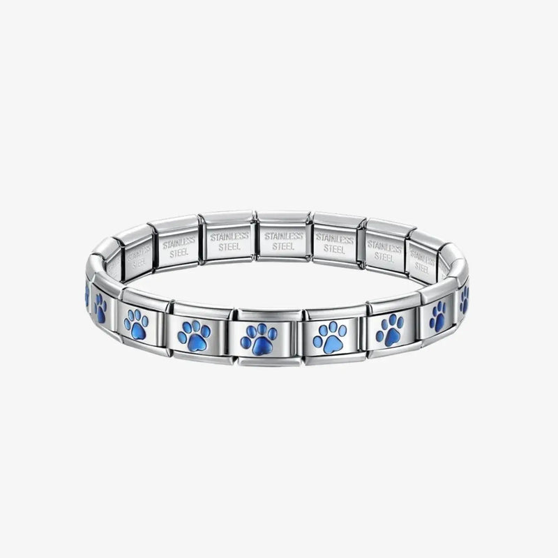 Charm Italiana Blue Paw azul