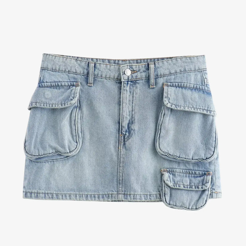 Saia Mini Cargo Denim MILAYD
