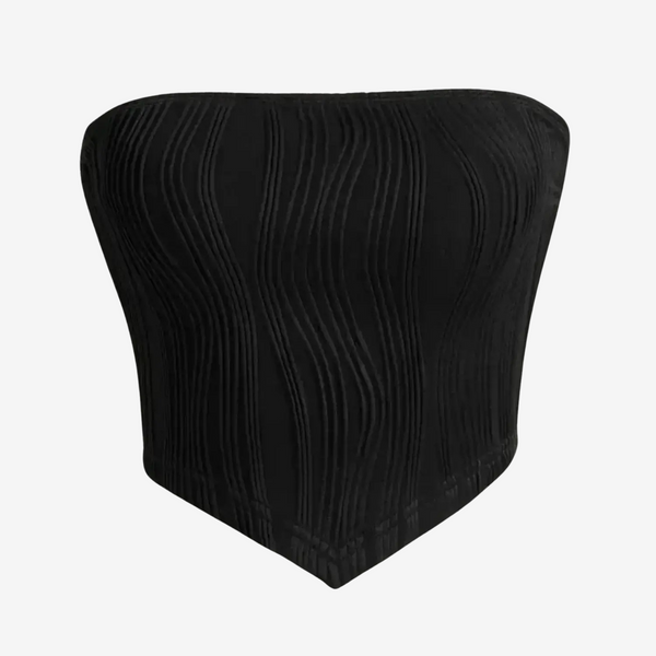 Top Tubo Sem Alças preto MILAYD